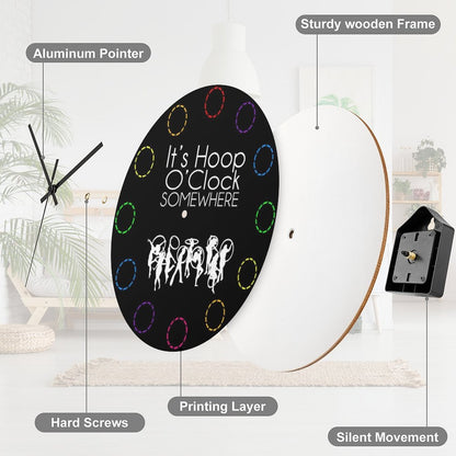 It's Hoop O'Clock Somewhere Wall Clock