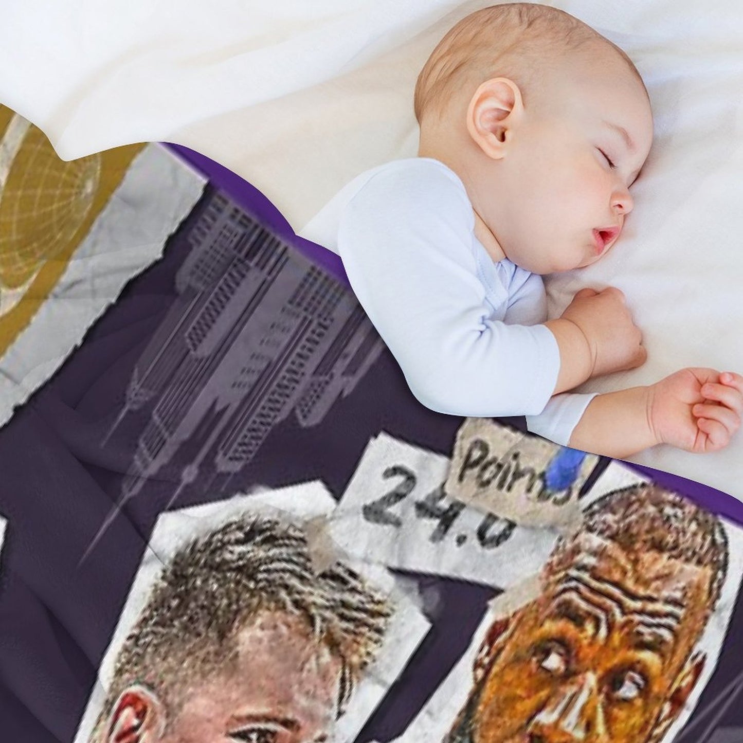 Los Angeles Basketball Squad Design 1 Throw Blanket