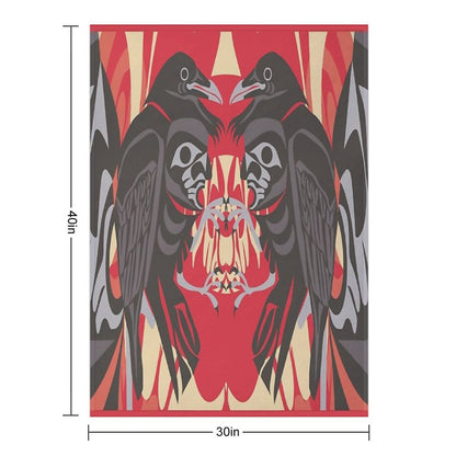 Raven Vision Throw Blanket