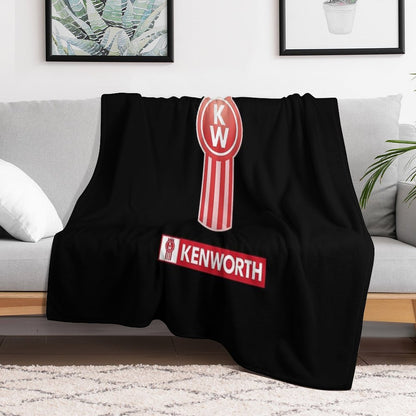 Kenworth Logo Truck Australian Throw Blanket