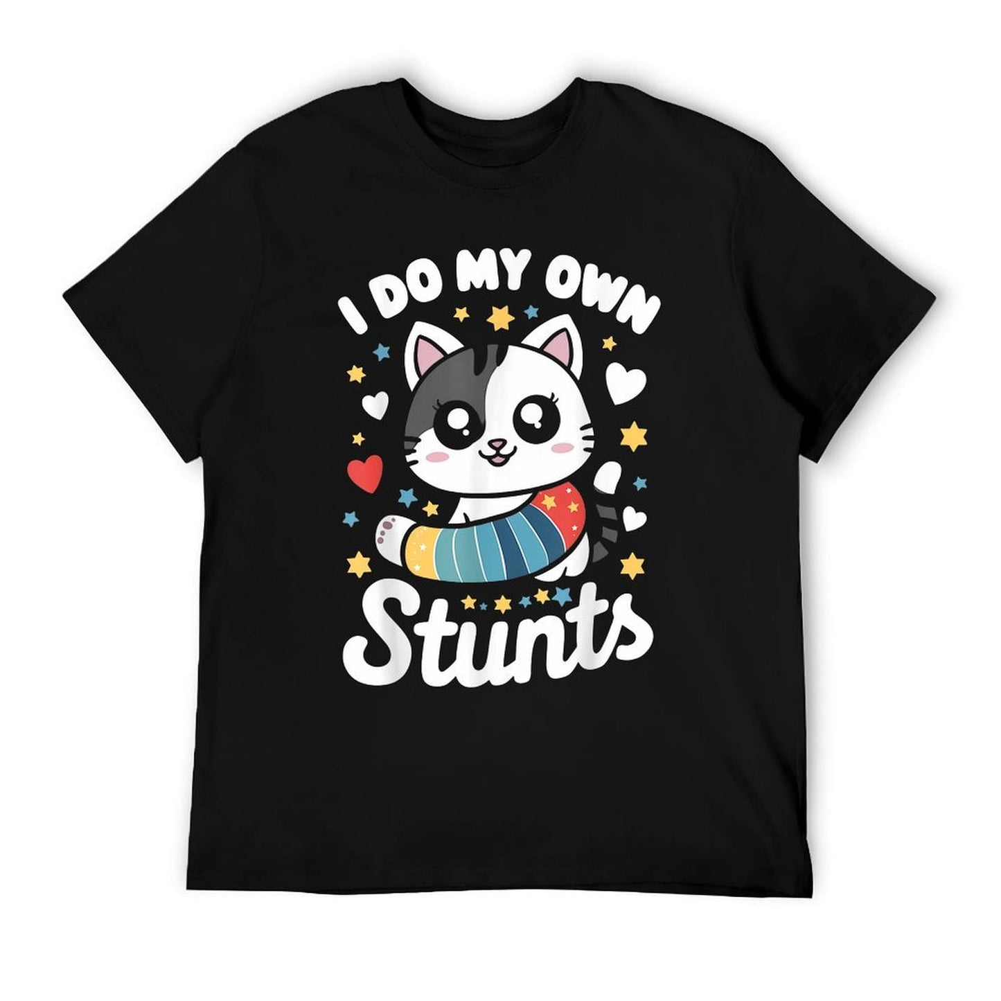 I Do My Own Stunts Broken Arm Cat Kids T-Shirt