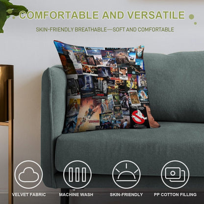 1980s Movie Posters Soft Bedroom Essential Throw Pillow