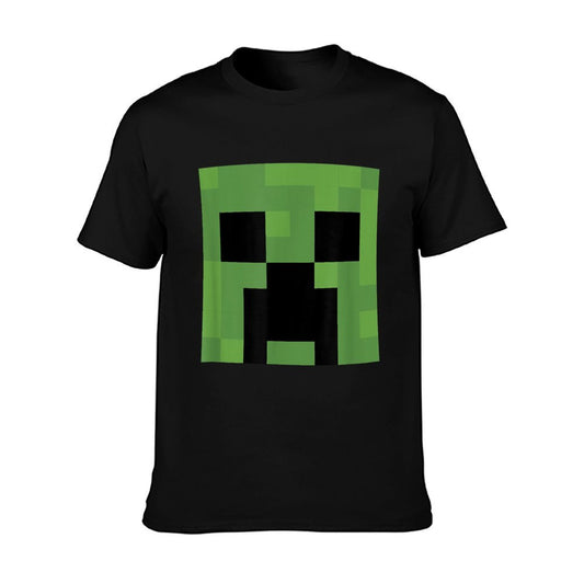 Minecraft Creeper Big Face  Oversized Silhouette T-Shirt