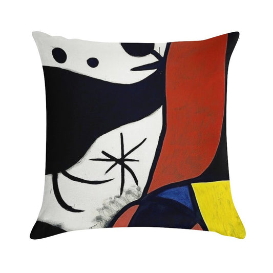 Mirò Art 1 Soft Multiple Sizes Throw Pillow