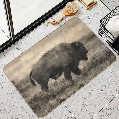 Plains Bison - American Buffalo Bath Mat