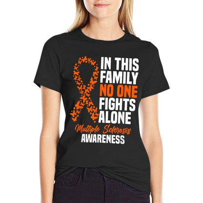 MS Multiple Sclerosis Awareness Orange Ribbon Gift T-Shirt