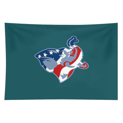 American Flag Tufts Jumbo Tapestry