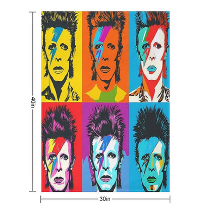David Bowie Throw Blanket