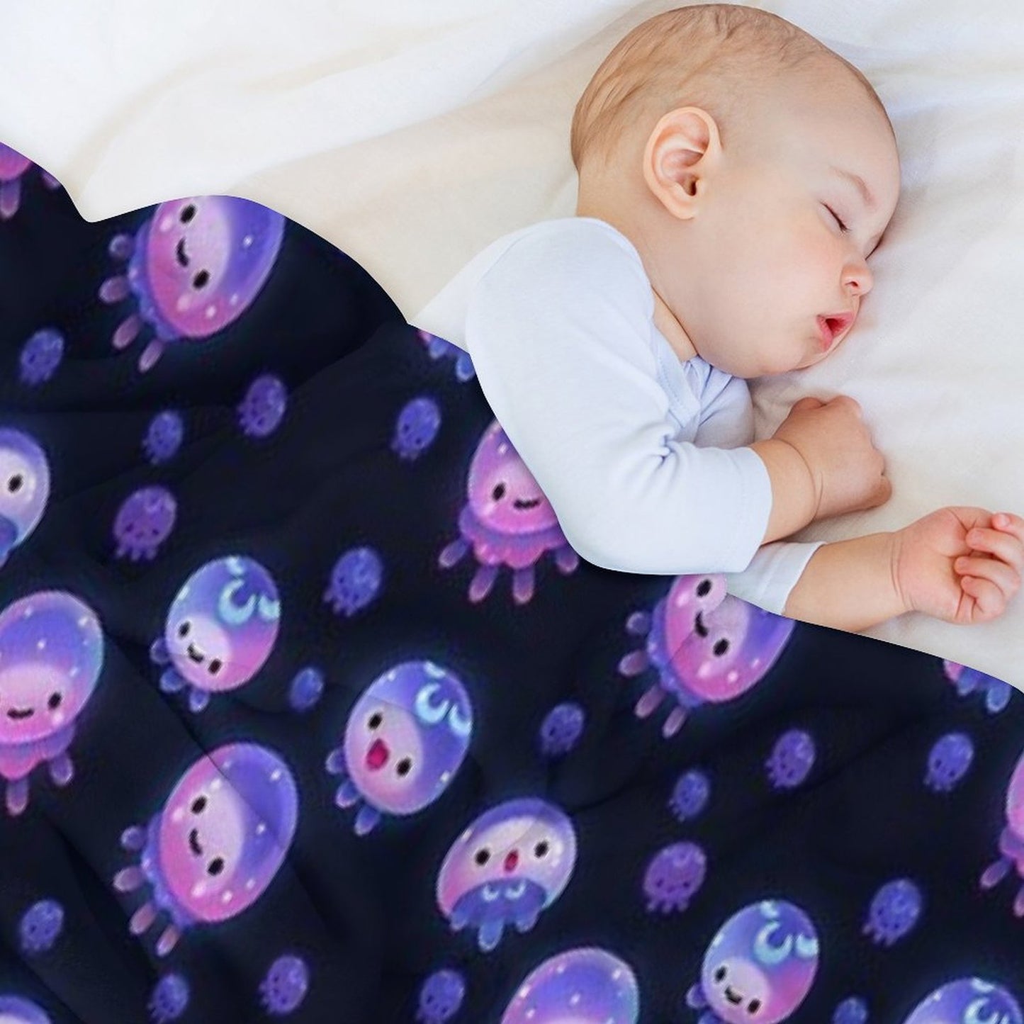 Baby Jellyfish Throw Blanket