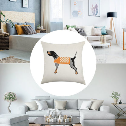 Smokey Linen Throw Pillow Cover