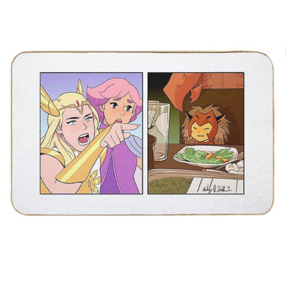 She-Ra Yelling At Catra Meme Bath Mat