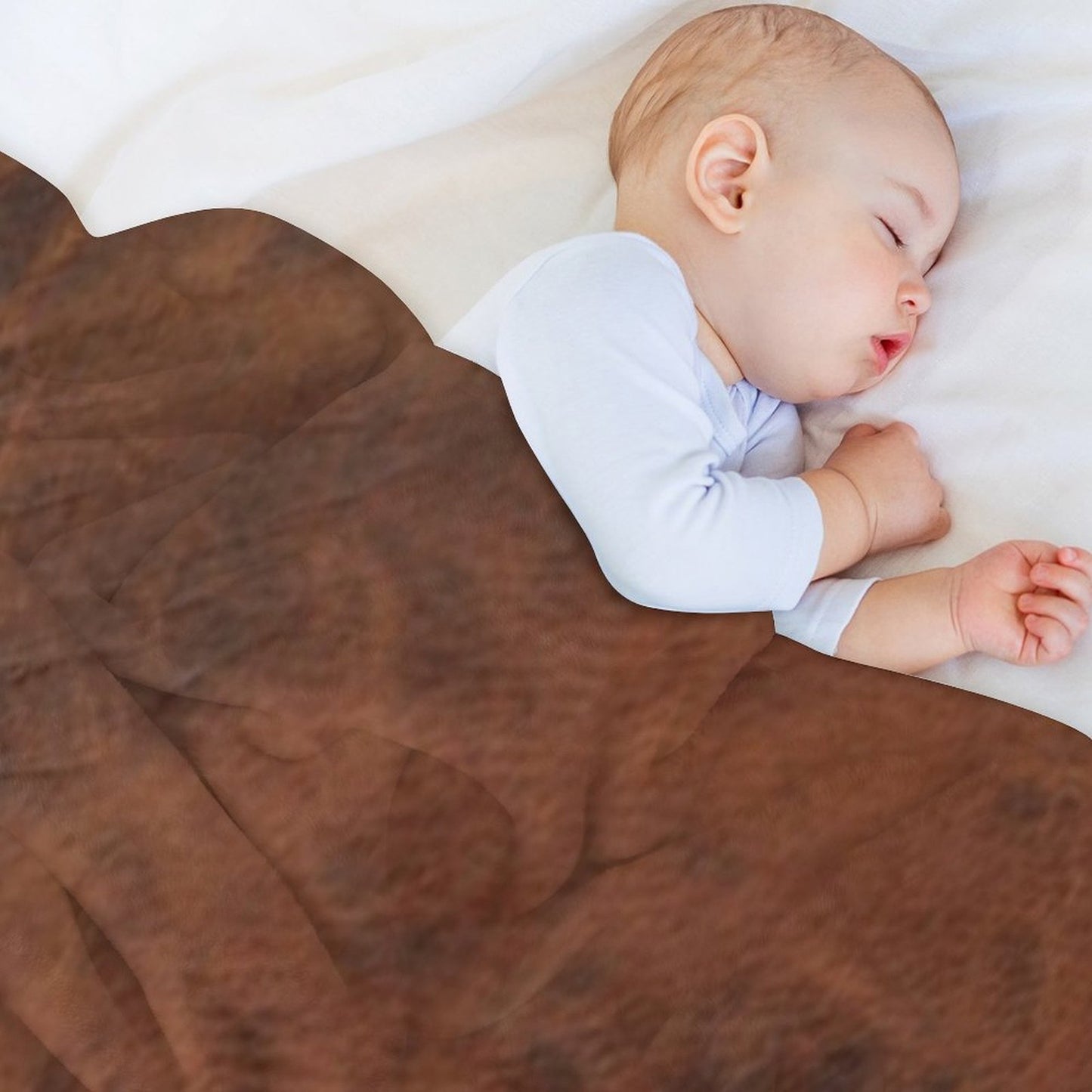 Leather Clouded Pattern Dark Throw Blanket