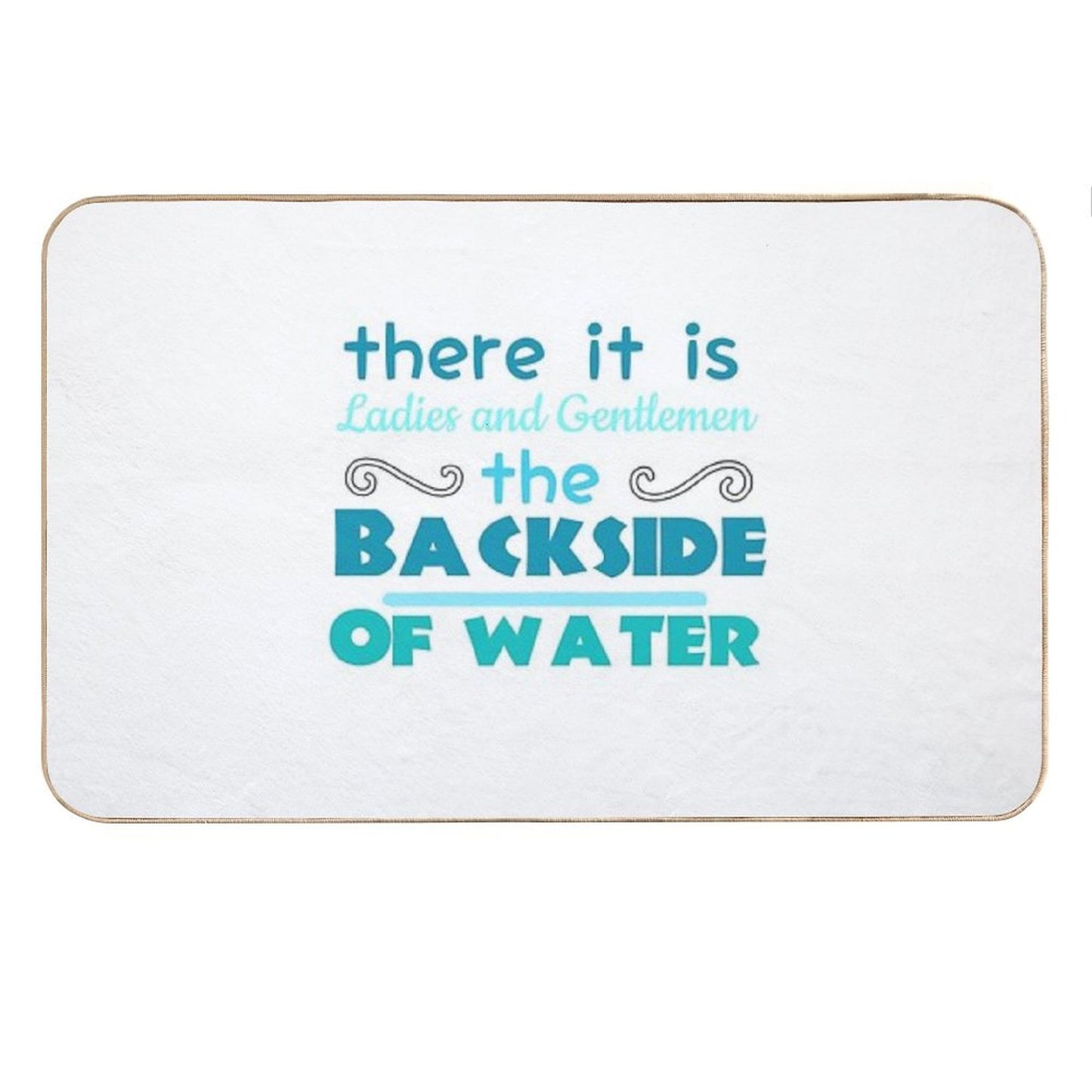 The Backside of Water-jungle Cruise Bath Mat