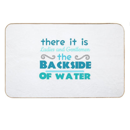 The Backside of Water-jungle Cruise Bath Mat