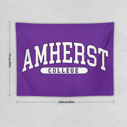 Amherst - College Font Curved Tapestry