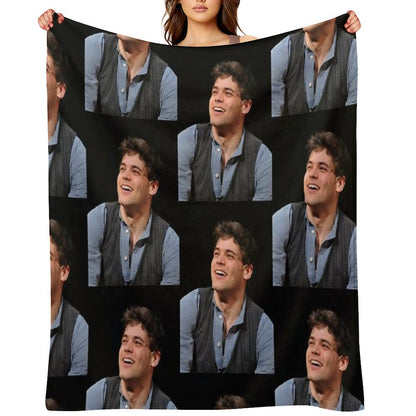 Jeremy Jordan Newsies Throw Blanket