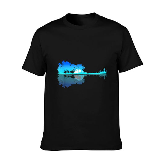 Guitar Lake Shadow Love Guitar Musician T-Shirt