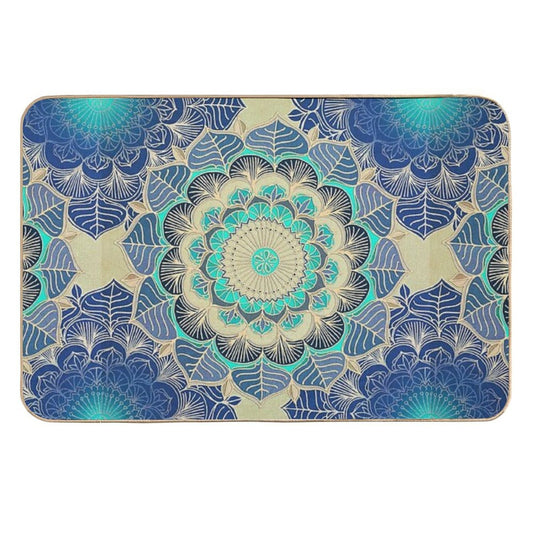 Midnight Bloom  Eco-Friendly Bath Mat