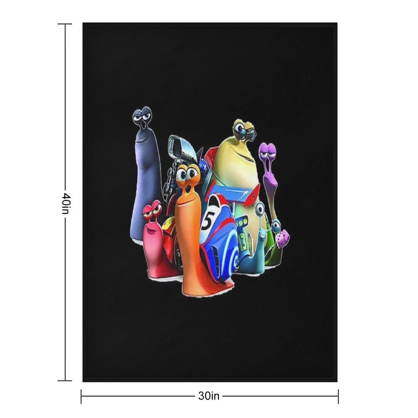 Snail Turbo Throw Blanket