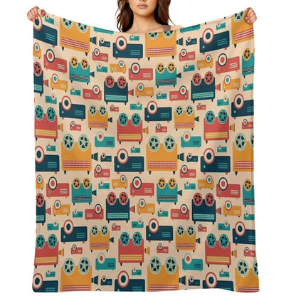 Retro Projectors Throw Blanket