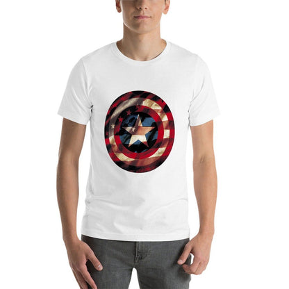 Marvel Comics Captain America Graphic Fill Shield  Lightweight T-Shirt