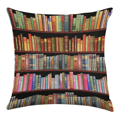 Jane Austen Antique Books, British Antique Books Linen Throw Pillow Cover