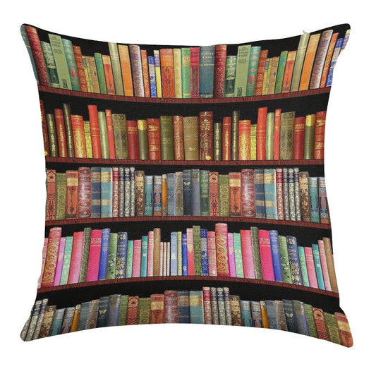 Jane Austen Antique Books, British Antique Books Linen Throw Pillow Cover