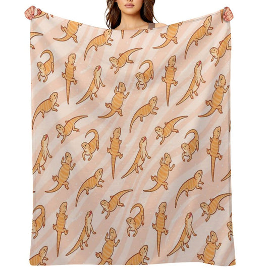 Bearded Dragons Throw Blanket