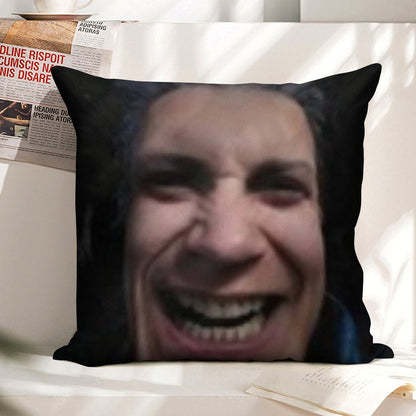 Cursed Vergil Linen Throw Pillow Cover