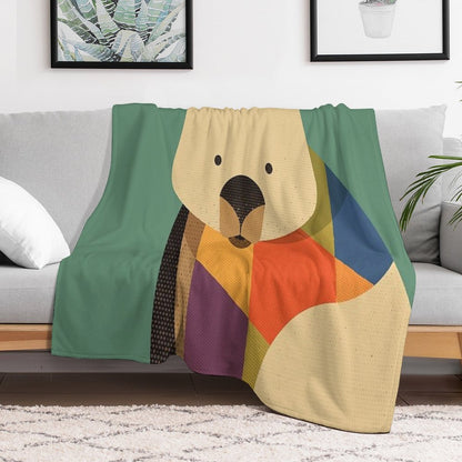 Hello Wombat Throw Blanket