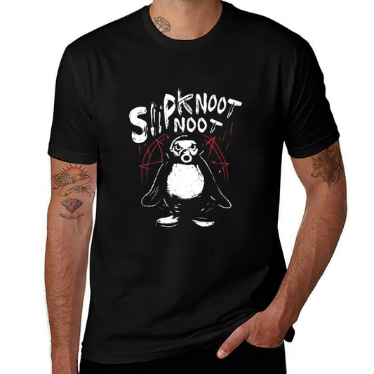 Slipknoot Noot Penguin Death Metal Goth Hard Rock  Classic T-Shirt