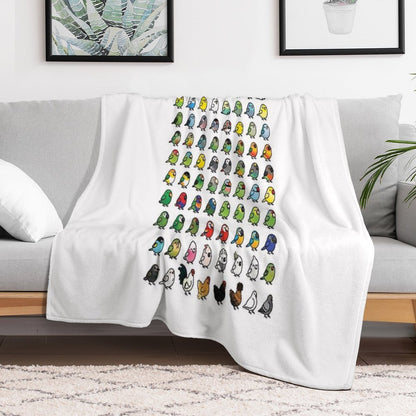 Everybirdy Collection Throw Blanket