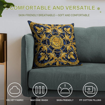 Luxury VIP L#V Pillows Soft Fade-Resistant Throw Pillow