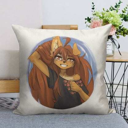 Apogee Pin Linen Throw Pillow Cover