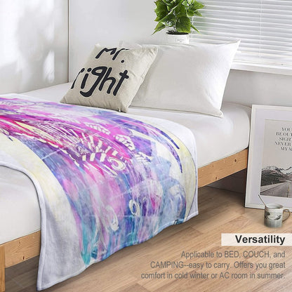 Shake A Tail Feather - Lilac Dreams Throw Blanket