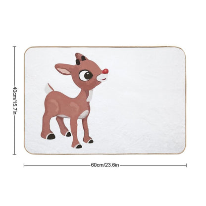 Classic Rudolph © GraphicLoveShop Bath Mat