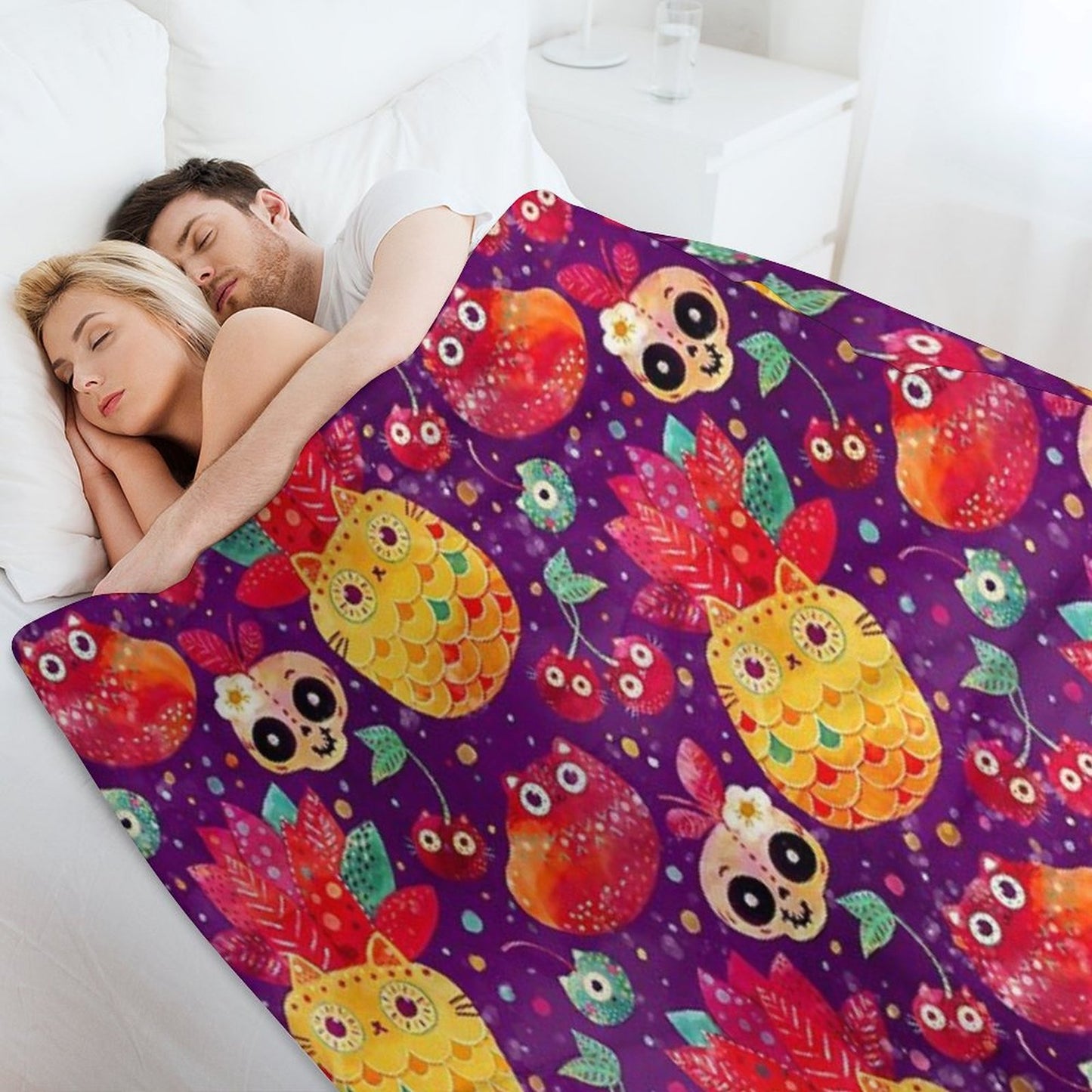 Mexican Tutti Frutti Throw Blanket