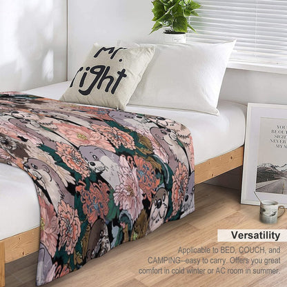 Because Otter Throw Blanket