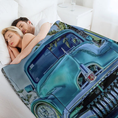 Modified FJ Holden at Wigley Reserve Throw Blanket