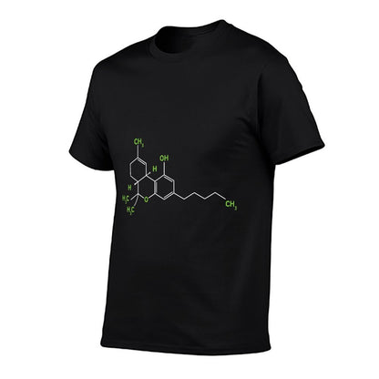 Cannabis Weed Pot Molecule THC Marijuana Stoner Gift T-Shirt
