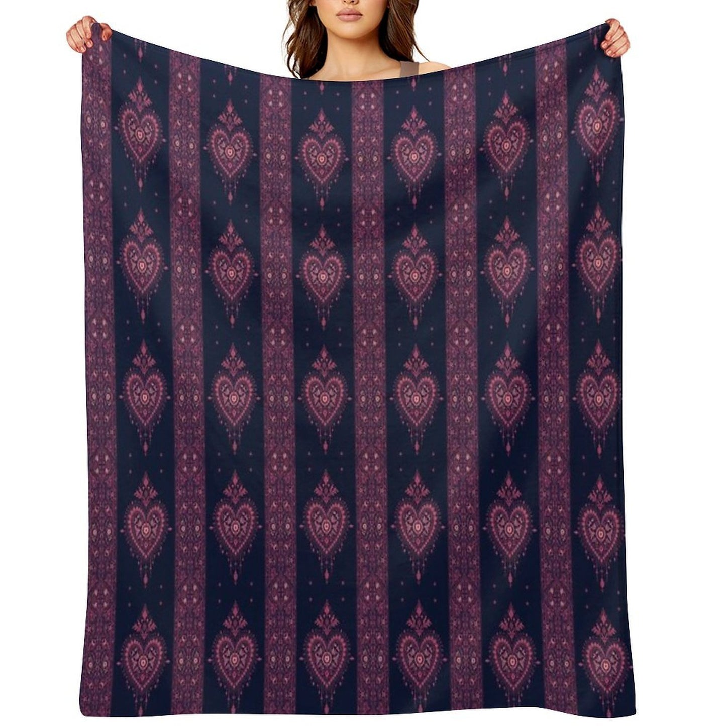 Bohemian Heart Throw Blanket