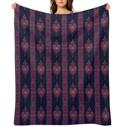 Bohemian Heart Throw Blanket