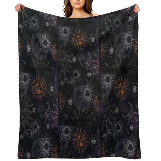 Celestial Whimsigoth 90's Print Throw Blanket