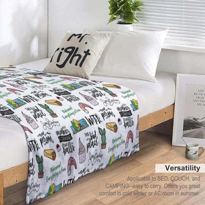 The Good Place TV Show Art Throw Blanket