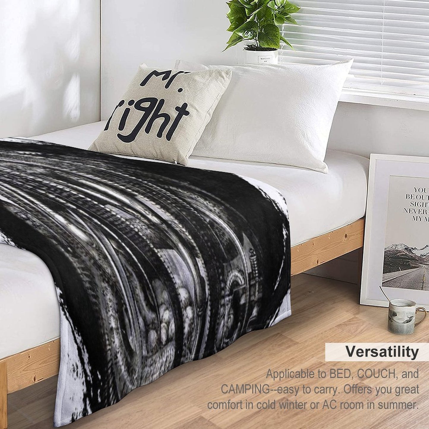 HR Giger Lilith Steampunk Throw Blanket