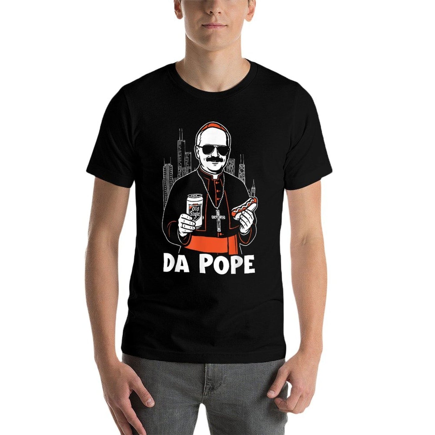 Da Pope From America Chicago Pope Leo XIV Provost  Stretchy T-Shirt