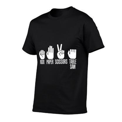 Carpenters Rock Paper Scissor Table Saw Fathers Day T-Shirt