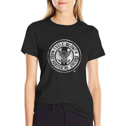 Eagle Scout Vintage (White Distressed) T-Shirt
