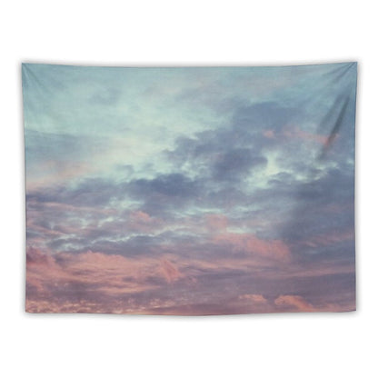 Pink Purple And Blue Summer Sunset Tapestry