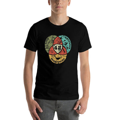 Venn Diagram Life, The Universe & Everything  Fade-proof Color T-Shirt